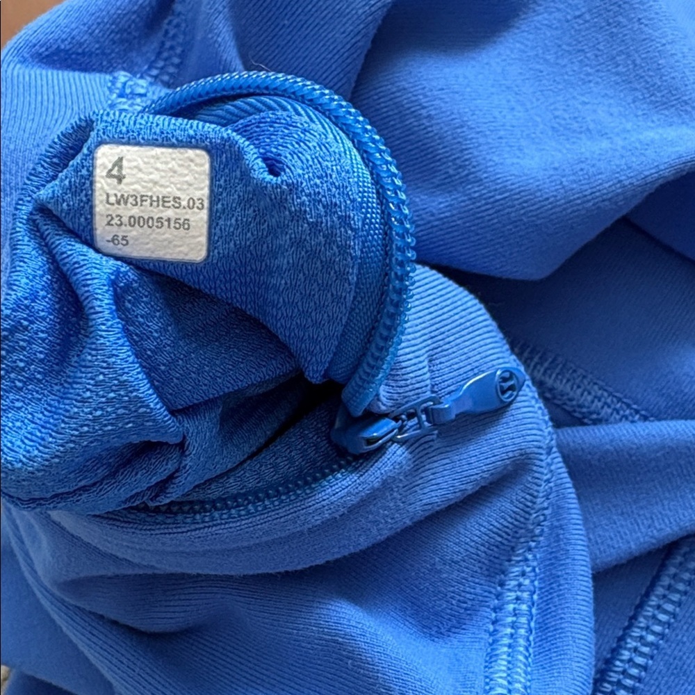 NEW Lululemon It's Rulu Run Half Zip Pullover 4 Blue Long Sleeve Cropped - Picture 2 of 8